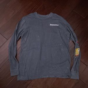 gray spongebob long sleeve
